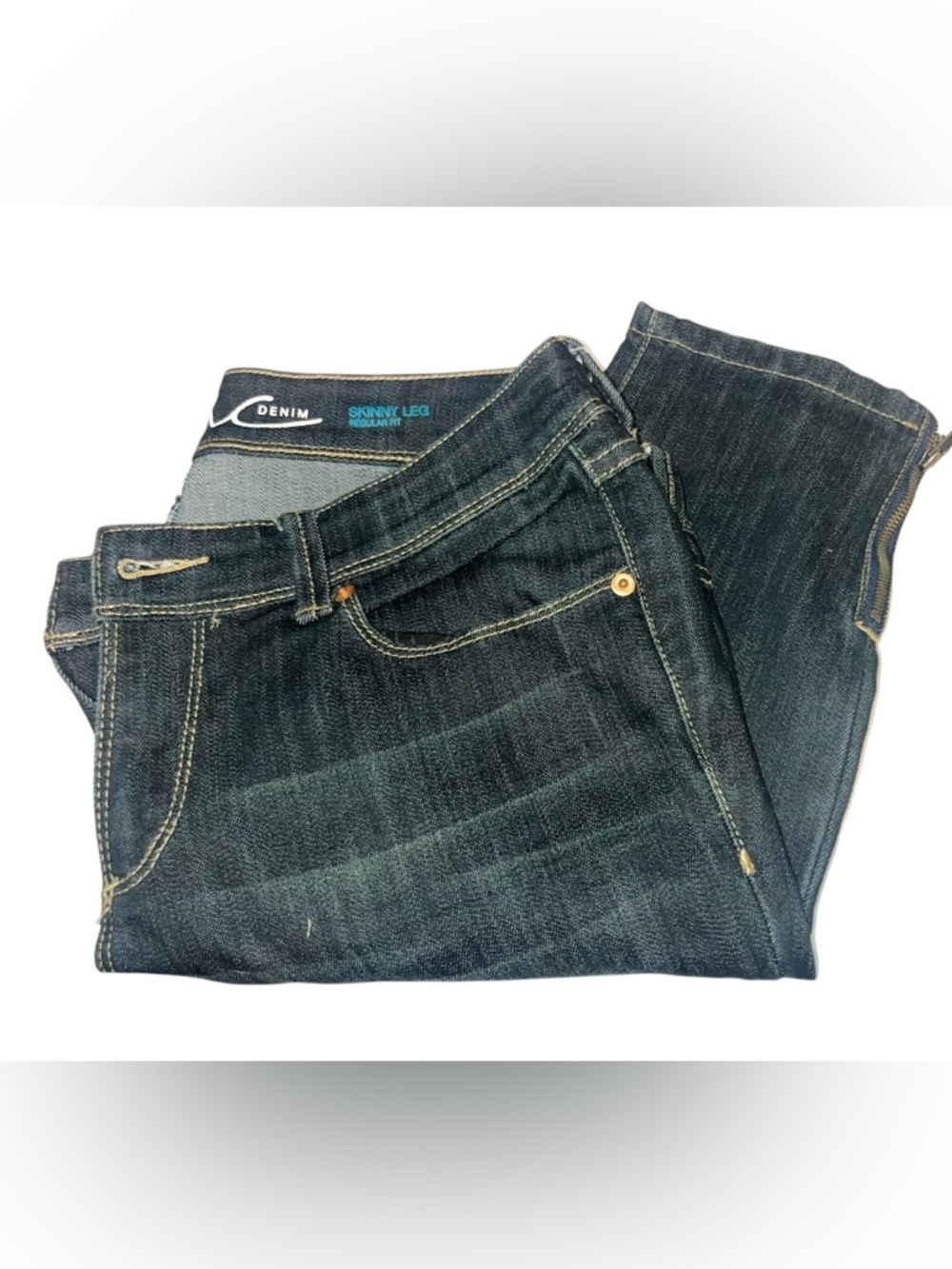 INC Skinny Leg Dark Blue Jeans